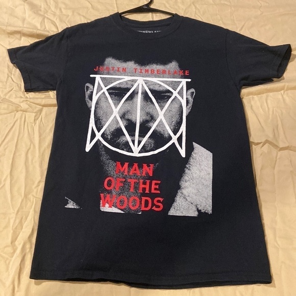 Men’s Justin Timberlake Man of the Woods tour 2018 T-shirt 2018 in size small - Picture 1 of 7